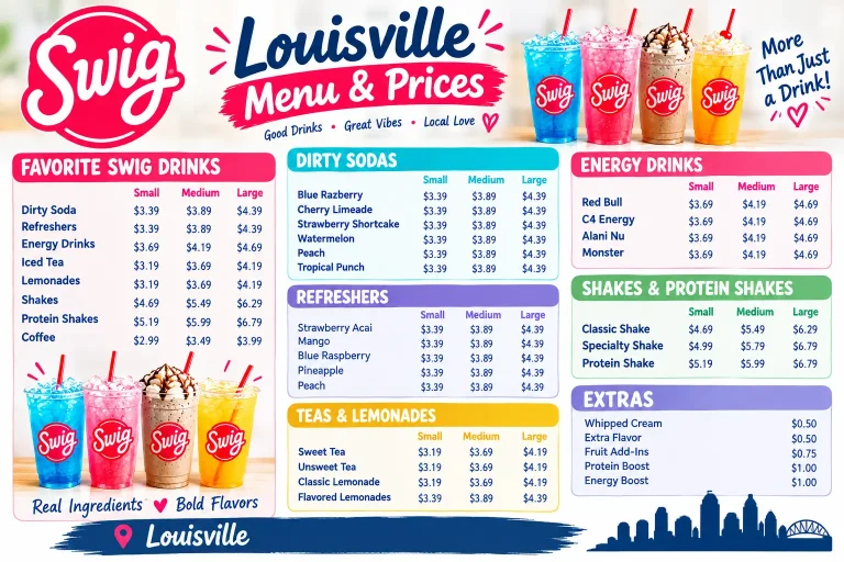 Louisville, Menu & Prices